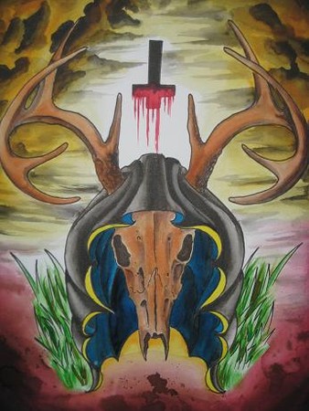 Tattoos - Deer skull - 43095